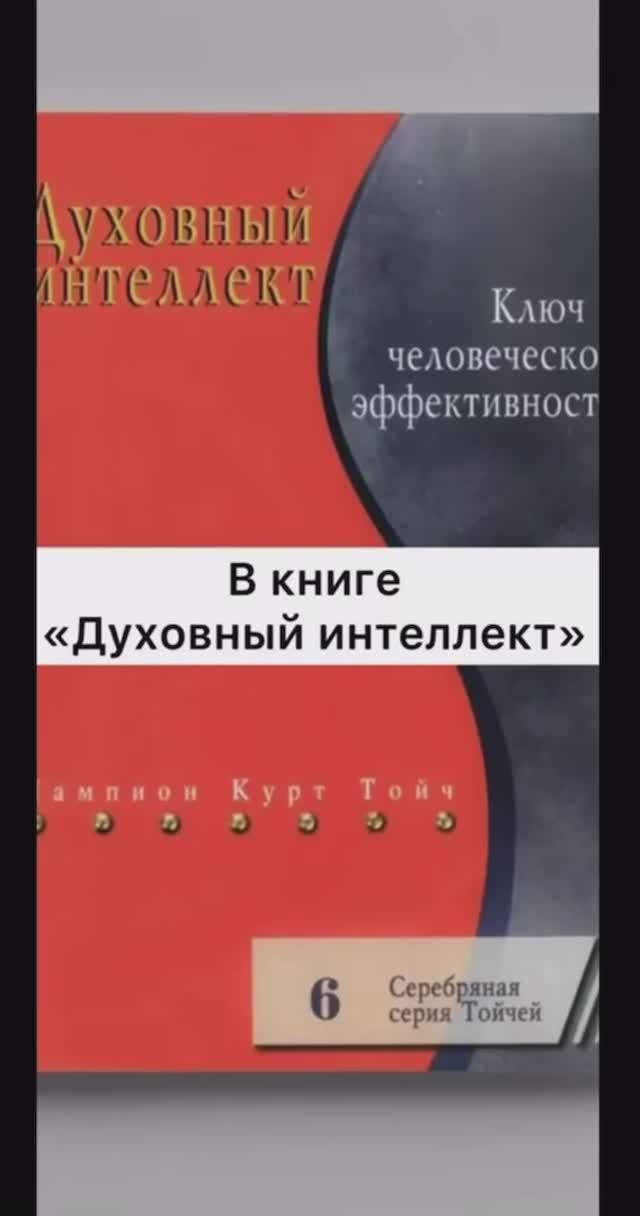 Духовный интеллект. Применение принципов