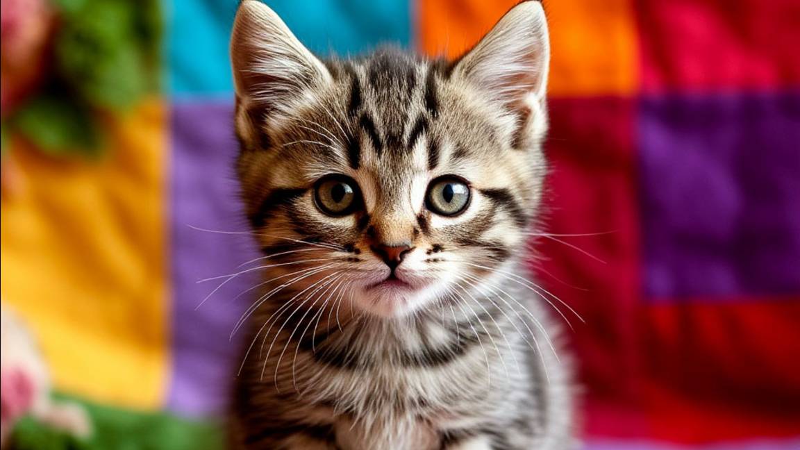 Шустрый котёнок-ассистент: как хвостатый помощник ускоряет шитьё! 😸🧵 смотреть онлайн