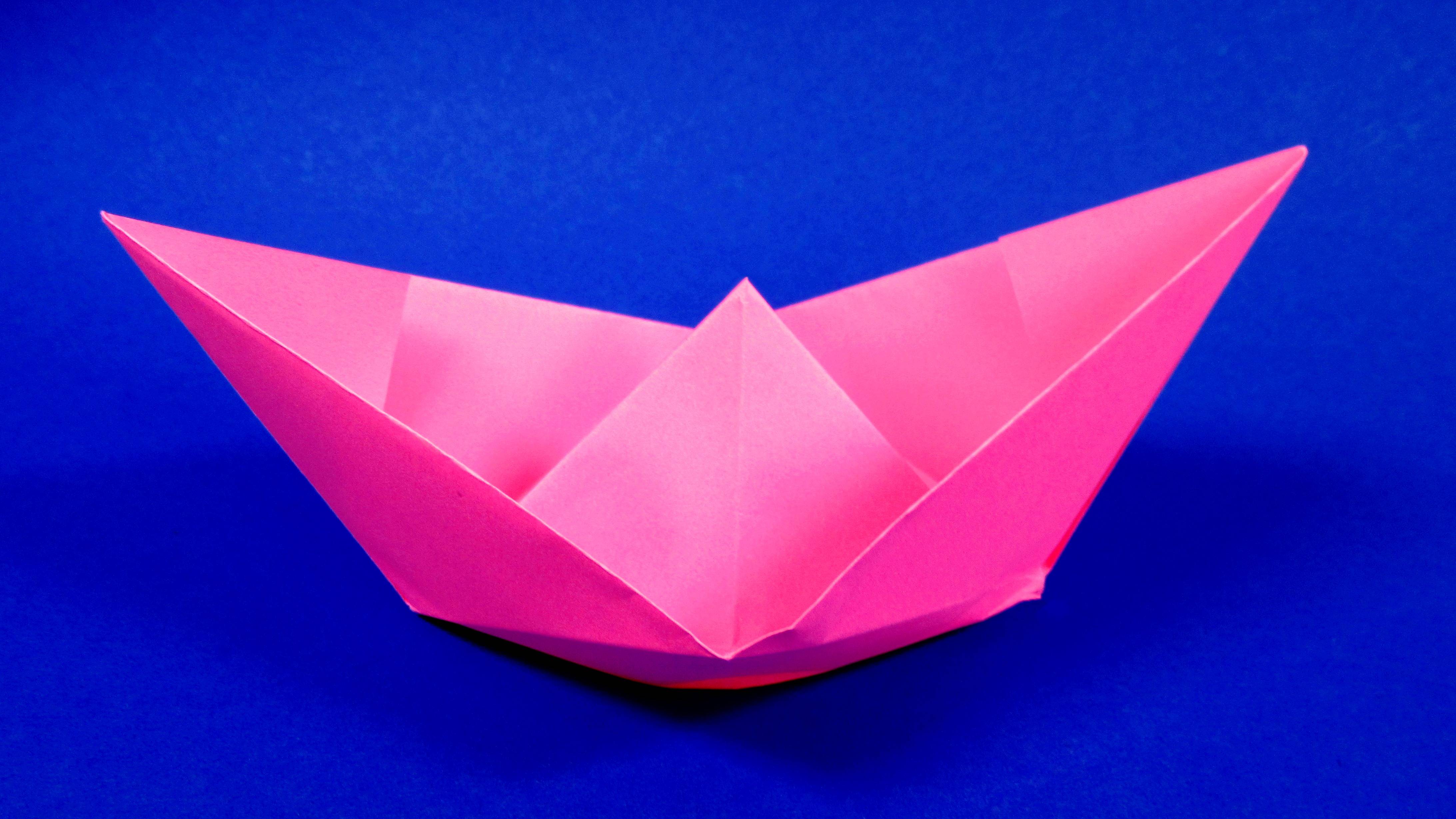 Как сделать простую оригами лодку. Кораблик из бумаги инструкция смотреть онлайн