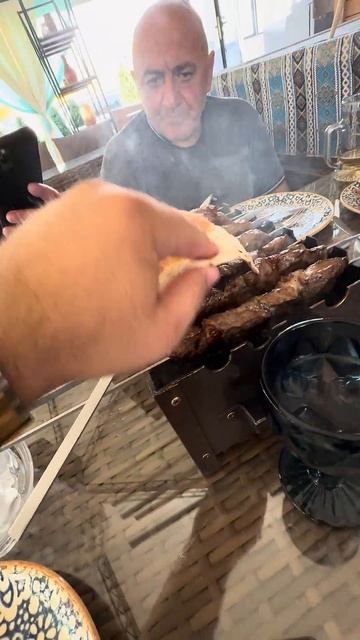 Мини мангал на столе,узбекский шашлык,в Армении#мясныедвижения#еда #food #рецепт #шашлык #ереван