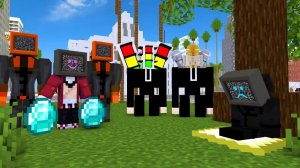 История бедного грустного телевизионщика ПРОТИВ туалета Скибиди в МАЙНКРАФТЕ