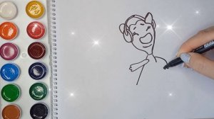 Раскраска для детей ОРАНЖЕВАЯ КОРОВА. ЗО (ЗОЯ).Учим цвета. Мультик-раскраска.