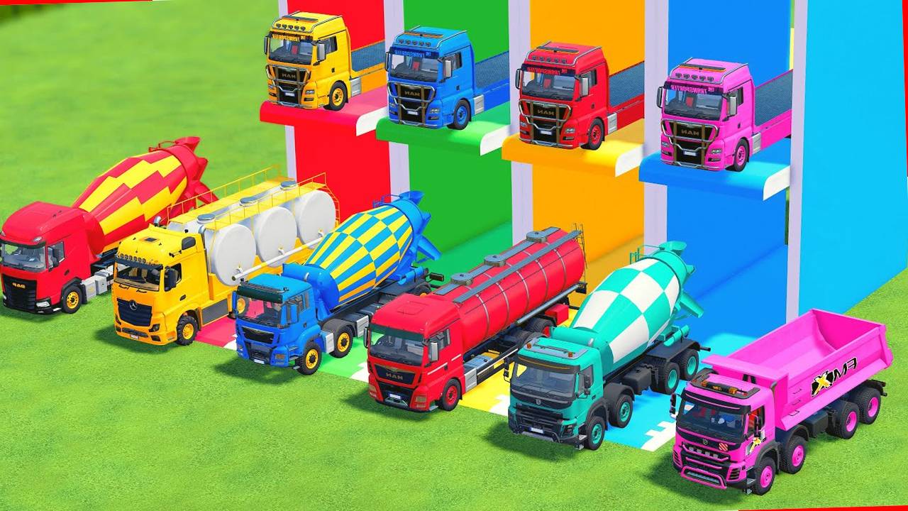 Мультики про машинки - грузовики. Перевозка большегрузов. Мультики для малышей смотреть онлайн смотреть онлайн