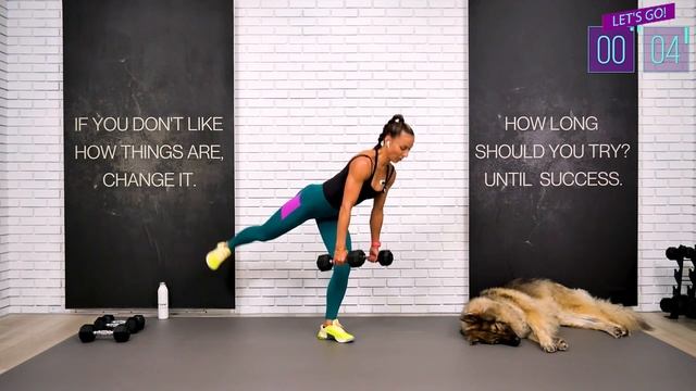 Juliette Wooten 50-MIN INTENSE FAT KILLER TABATA WORKOUT (lose weight fast, build lean muscle, total смотреть онлайн