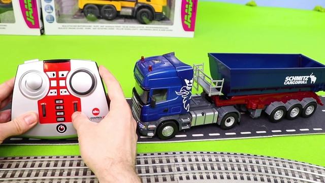 Экскаватор, пожарные машины, мусорные грузовики и полицейские машины игрушки для детей смотреть онлайн