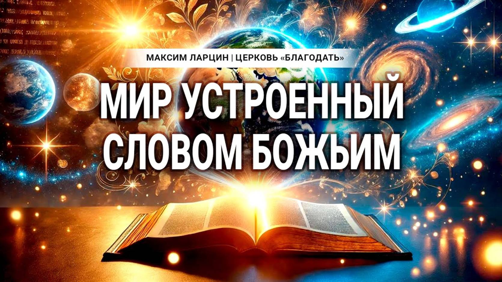 Мир устроенный словом Божьим -Максим Ларцин 20.01.25 проповедь смотреть онлайн