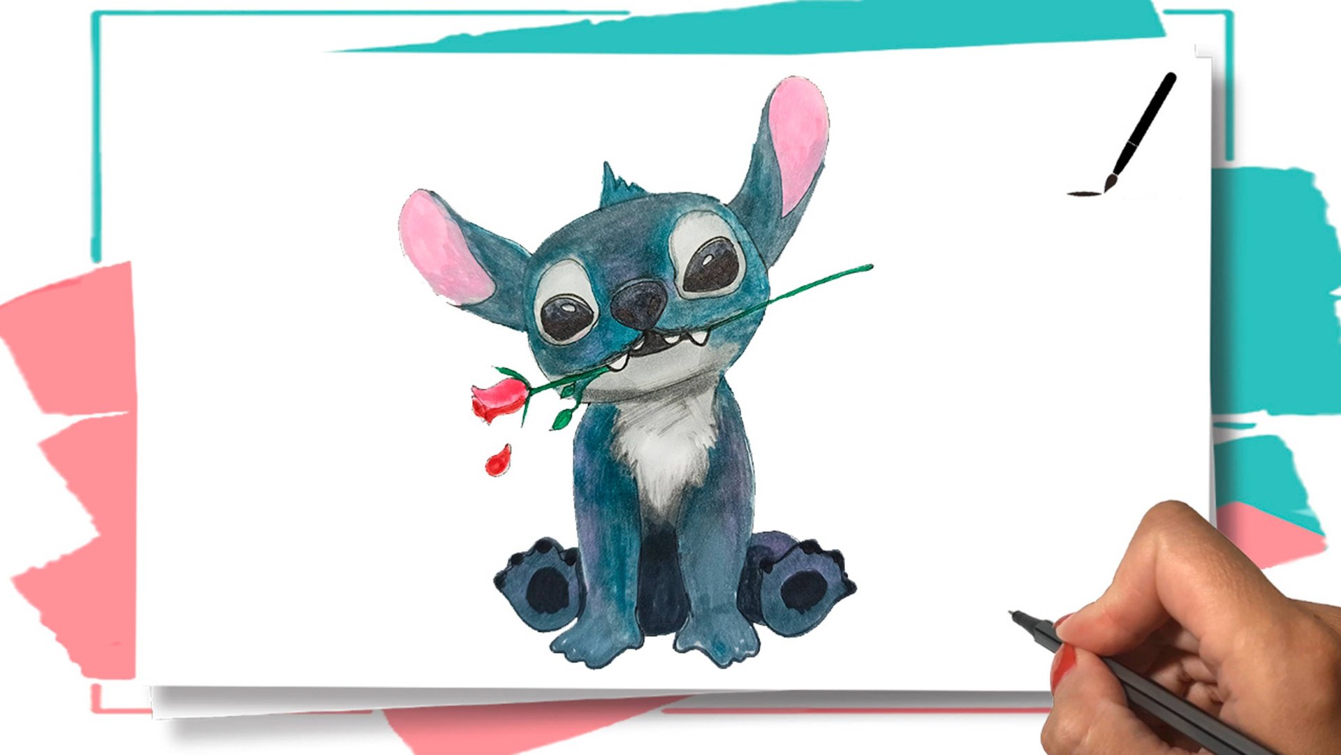 Рисуем Стича из Лило и Стич / Drawing Stitch смотреть онлайн