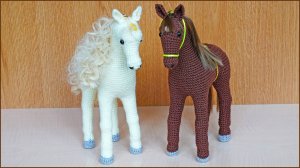 Лошадь крючком. Вязание крючком лошади. Часть 4.