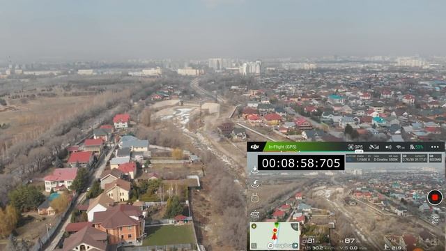 DJI  MAVIC  AIR  Тест на максимальную дальность на частоте 2.4 ггц (FCC) и время полёта.
