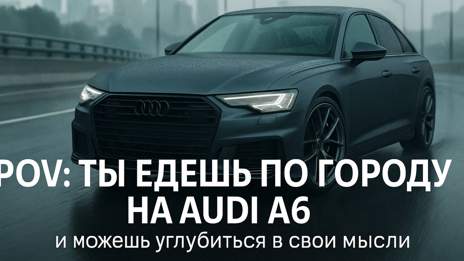 Audi A6 | POV: ты едешь по городу на Audi A6 и можешь углубиться в свои мысли