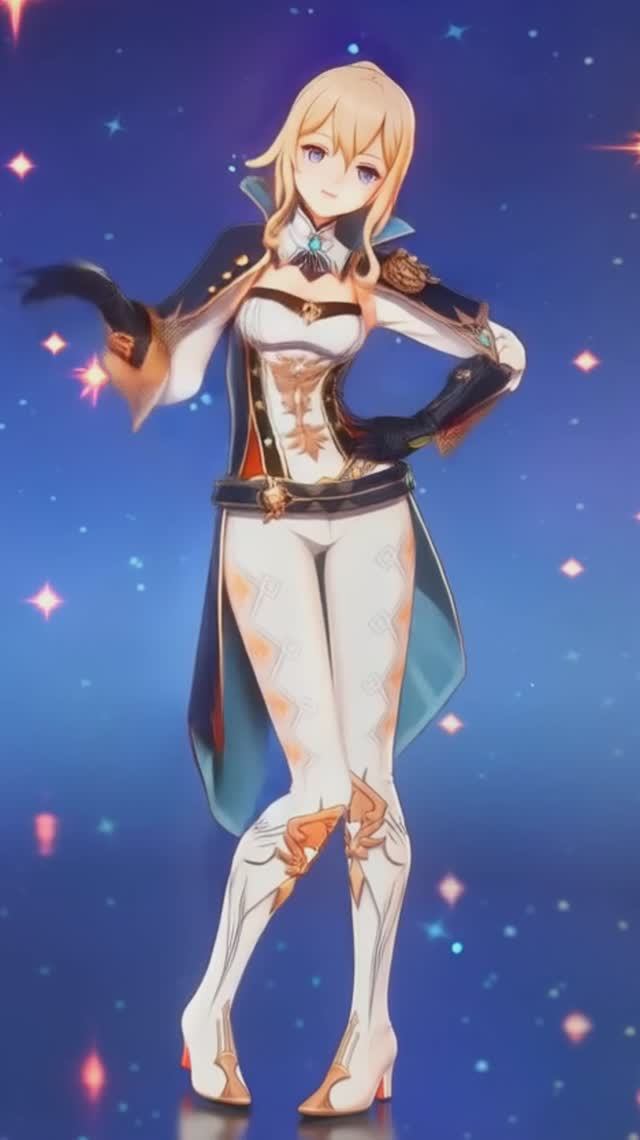 Зажигательный танец персонажей игры Genshin impact в стиле K-pop Джинн, Лиза, Гань Юй, смотреть онлайн