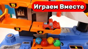 Игрушки мультики для детей ! Строим конструктор трассу для машинок ! Строим машинку ЛЕГО
