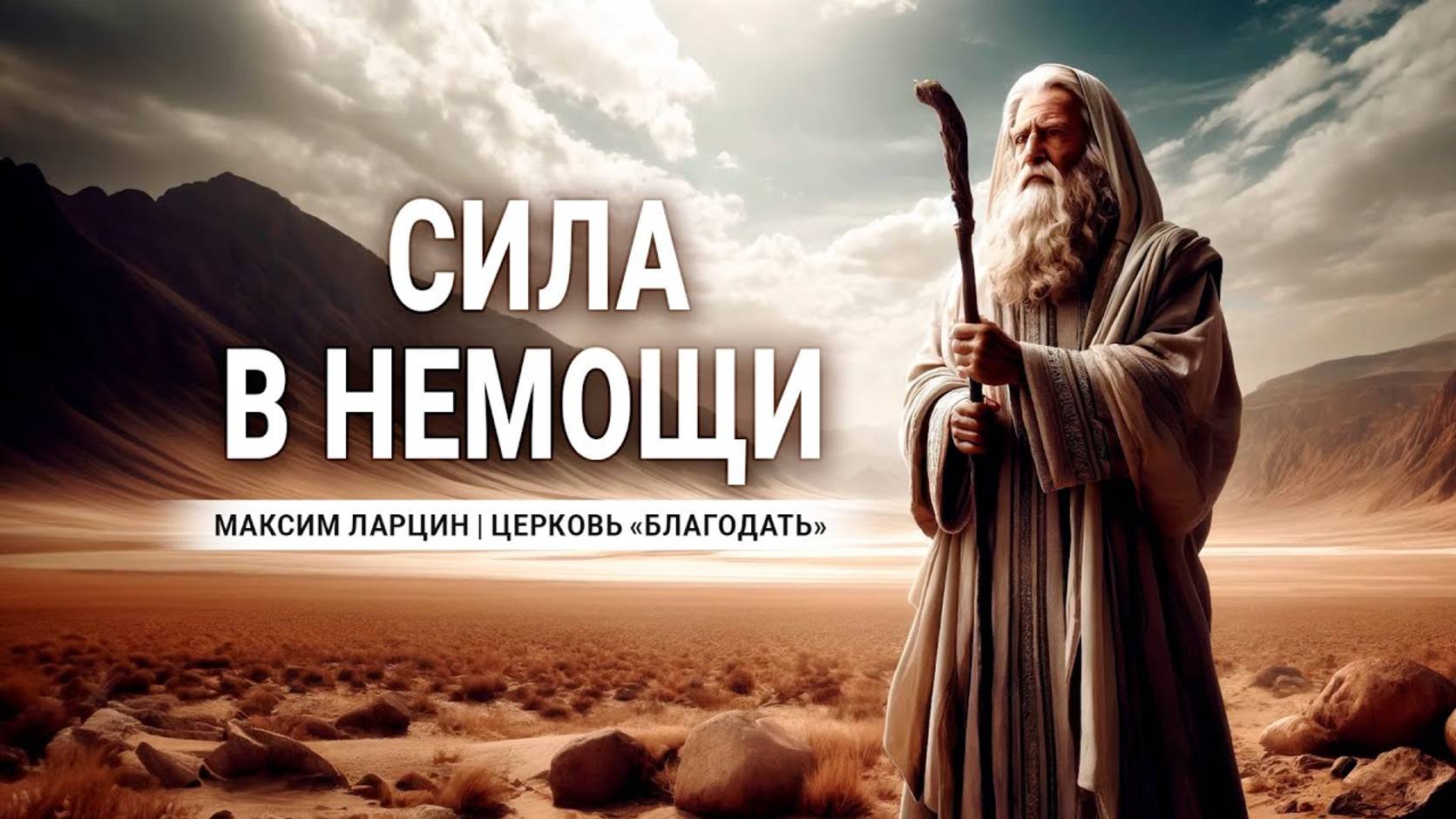 Сила в немощи -Максим Ларцин 14.04.24 проповедь смотреть онлайн