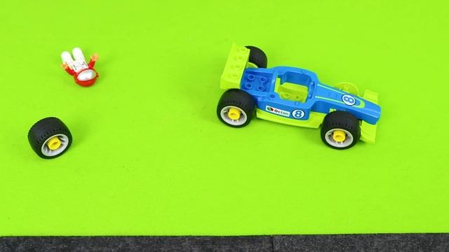 Экскаватор, пожарная машина, мусорные грузовики, трактор и полицейские машины игрушки для детей смотреть онлайн