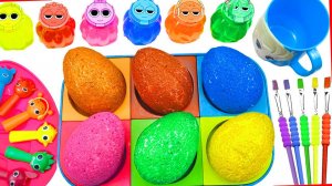 Мультики для малышей. Разноцветные радужные блестящие яички. Мультики для детей смотреть онлайн