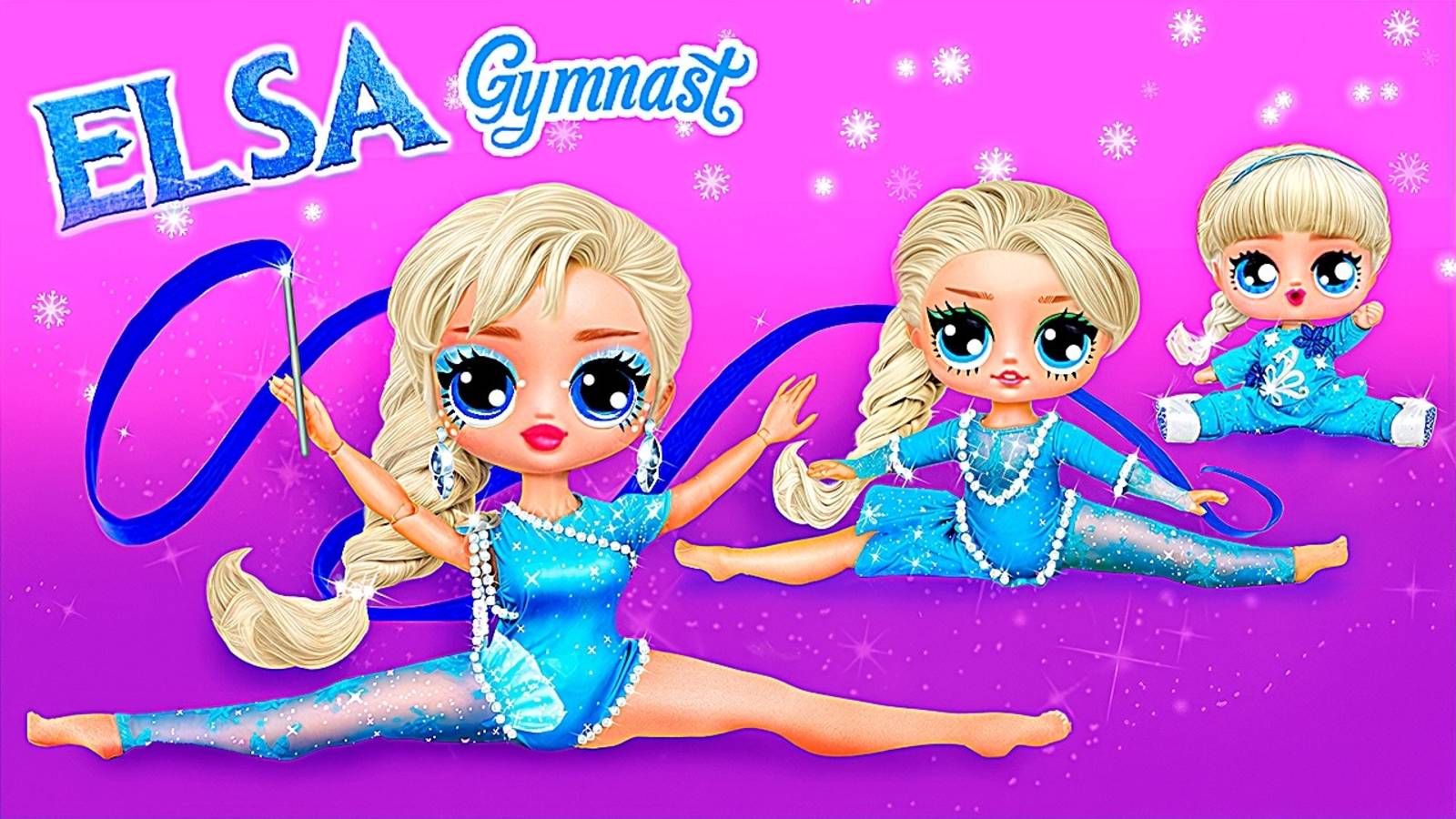 Эльза растёт: Как Эльза Стала Гимнасткой! Идеи для Кукол ЛОЛ смотреть онлайн