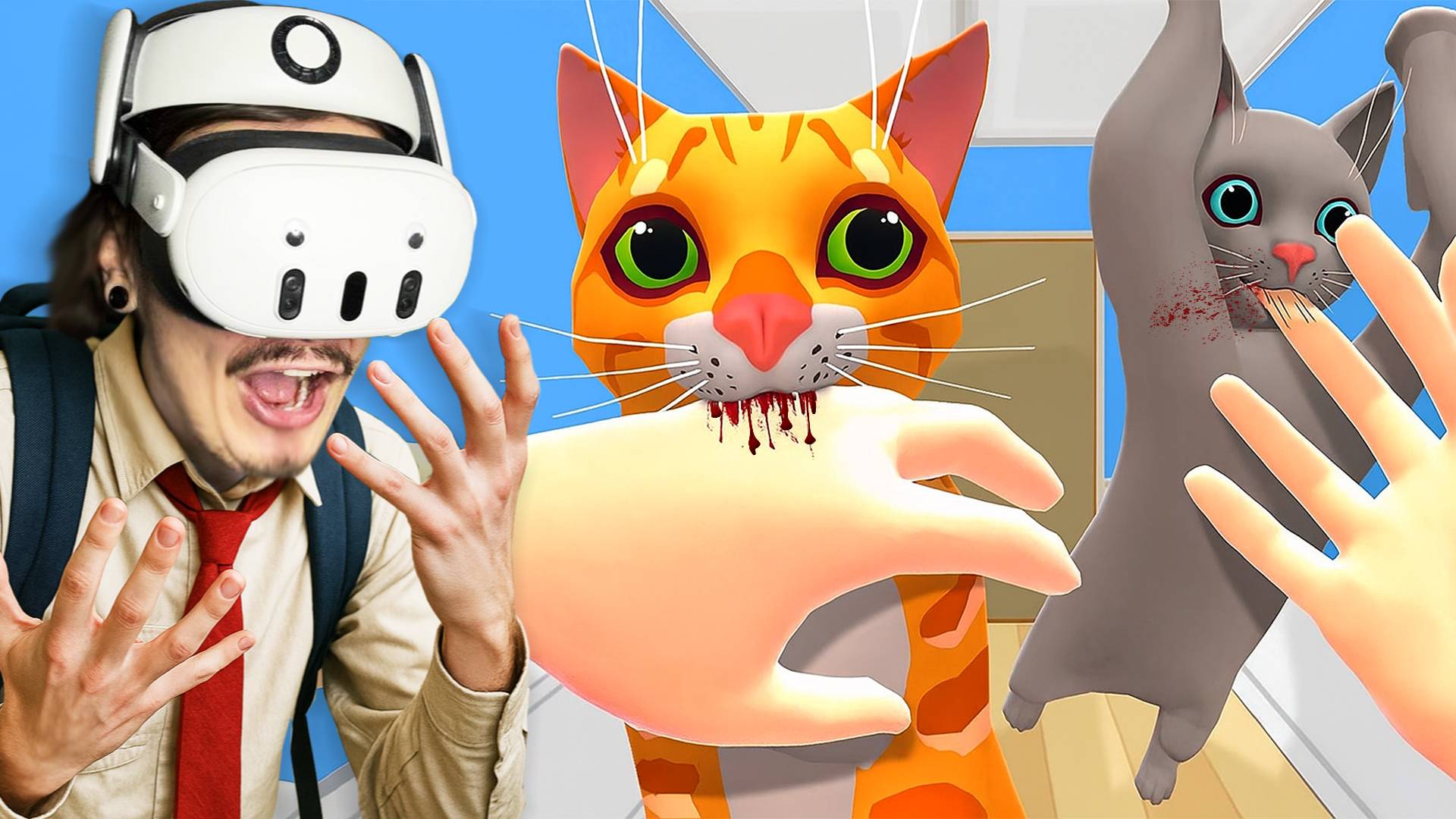 Непослушные КОТЫ Пытаются СЪЕСТЬ Меня! (Cat Cafe VR)