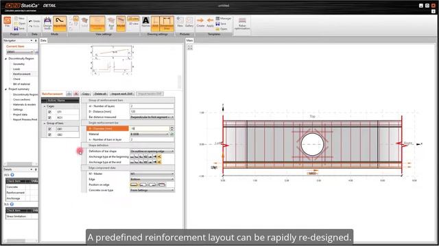 (IDEA StatiCa Concrete) Structural design of a beam with an opening (EN) смотреть онлайн