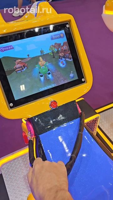 Автомат с видео игрой "Робо-Динозаврик Sprint" смотреть онлайн