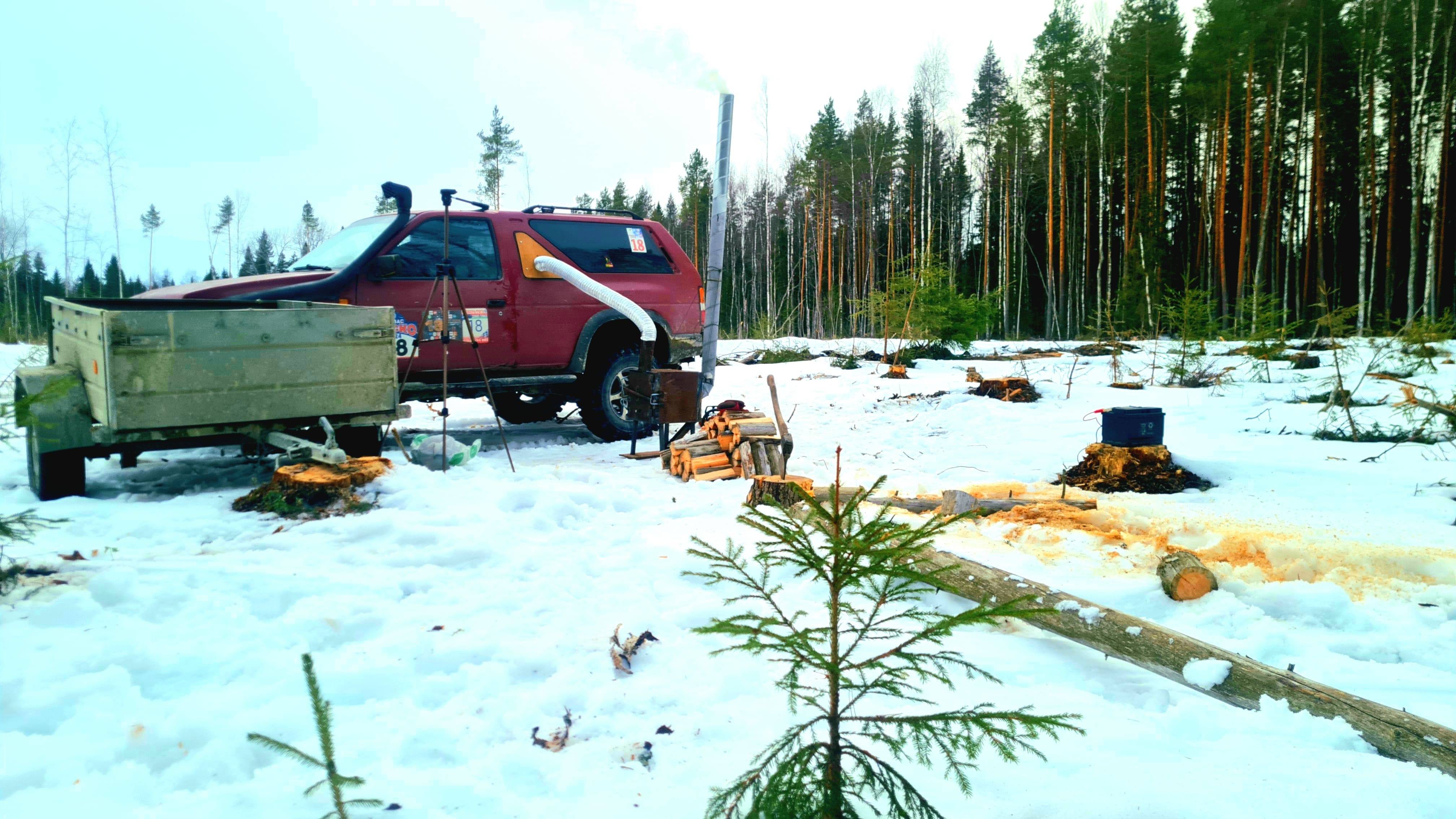 Печка автономка на дровах для машины или палатки! теперь можно жить круглогодично в любой мороз! смотреть онлайн