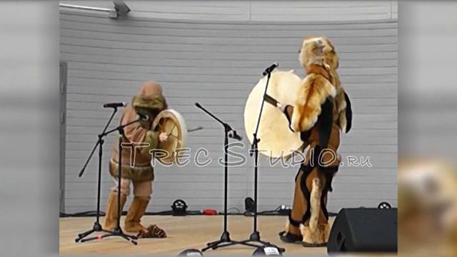 ✨ Северное шаманское музыкальное шоу на бубнах + варган + флейта + горловое пение  