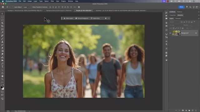 Что нового в Photoshop (обновление за июнь 2025) Удаление фона смотреть онлайн
