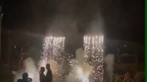 Свадебный наземный фейерверк с музыкой.89036026331