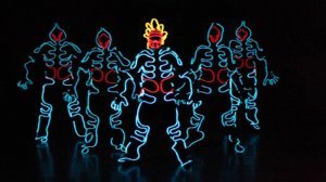 Танцевальное шоу ТРОН в световых костюмах с жонглированием мячом ⚽ Trec Studio