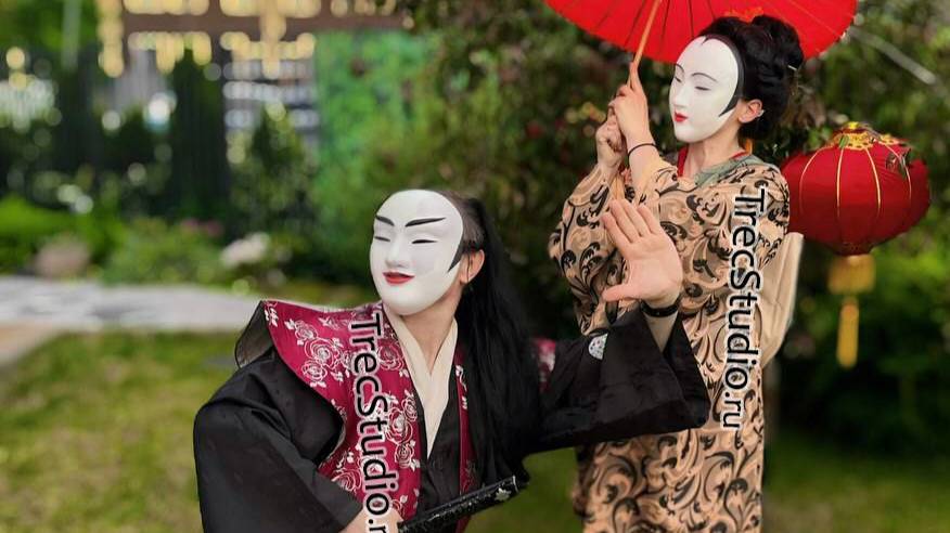 Изысканный японский танец 