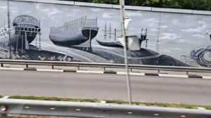 Граффити около Петровской набережной. Воронеж