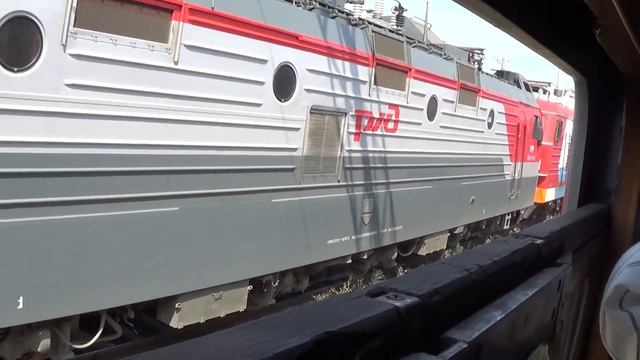 Электровозы из окна поезда №413/414