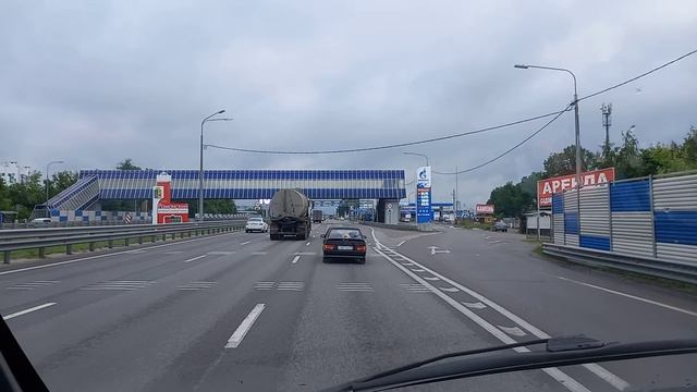 Выезд из Воронежа в сторону Москвы