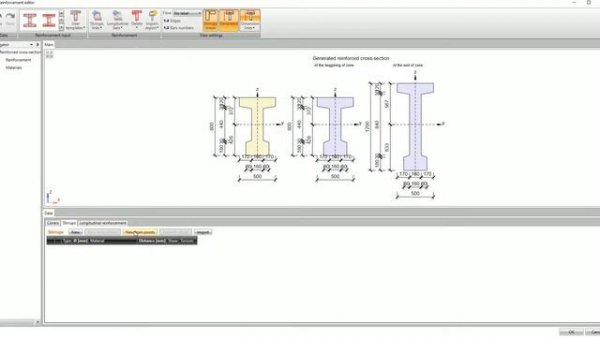 (IDEA StatiCa Concrete) Design a prestressed double pitched beam using IDEA StatiCa