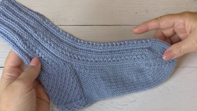 Узор для носочка. МК смотреть онлайн