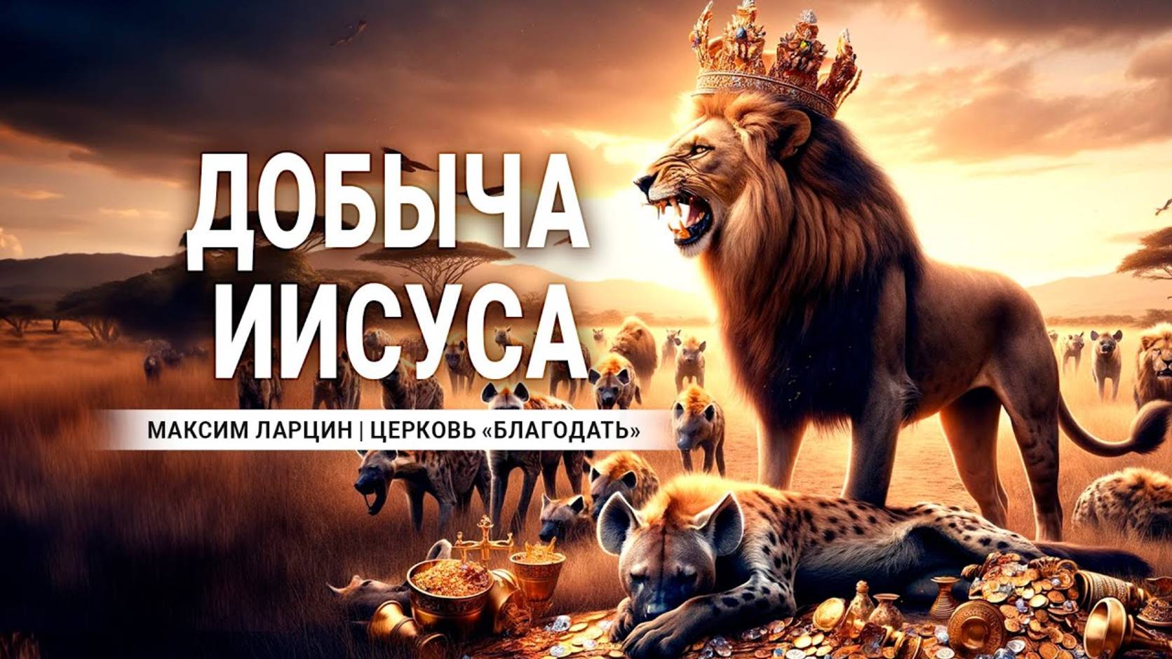 Добыча Иисуса - Максим Ларцин 25.02.24 проповедь смотреть онлайн