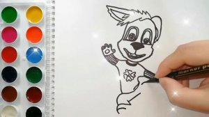 Раскраска для детей БАРБОСКИНЫ. ДРУЖОК. Мультик-раскраска. Учим цвета.