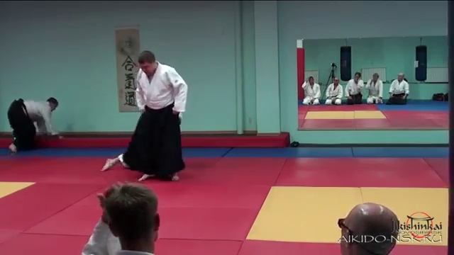 Айкидо - от двух нападающих