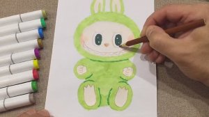 ⭐Как нарисовать Лабубу QUQU😍 How to draw Labubu QUQU⭐