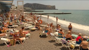 Пляжи Судака в июне 2025. Западная окраина побережья