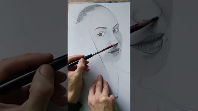 Портрет девушки простым карандашом|Portrait of a girl with a graphite pencil#портрет карандашом смотреть онлайн