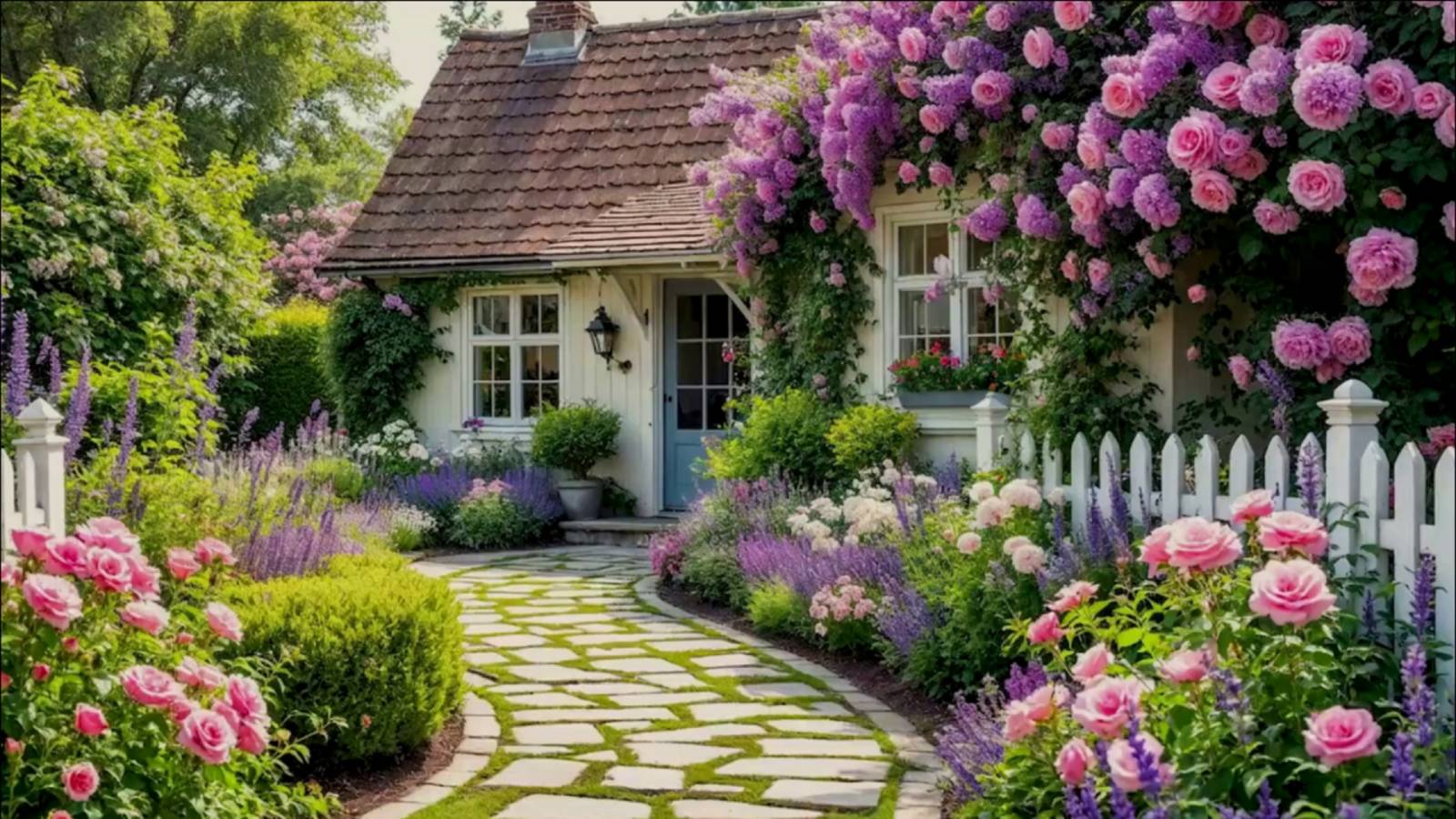 ЛЕТНИЙ САД… Идеи для красивых цветников в небольших садах… Музыка – Сергей Аверьянов смотреть онлайн