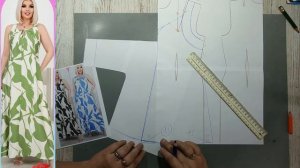 Моделирование. Сарафан для пляжного сезона и просто походить. Выкройка № 1740.