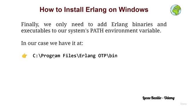 3. Installing Erlang on Windows