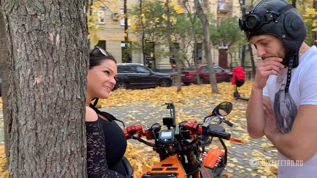 Электромотоцикл Тесла 18 кВт