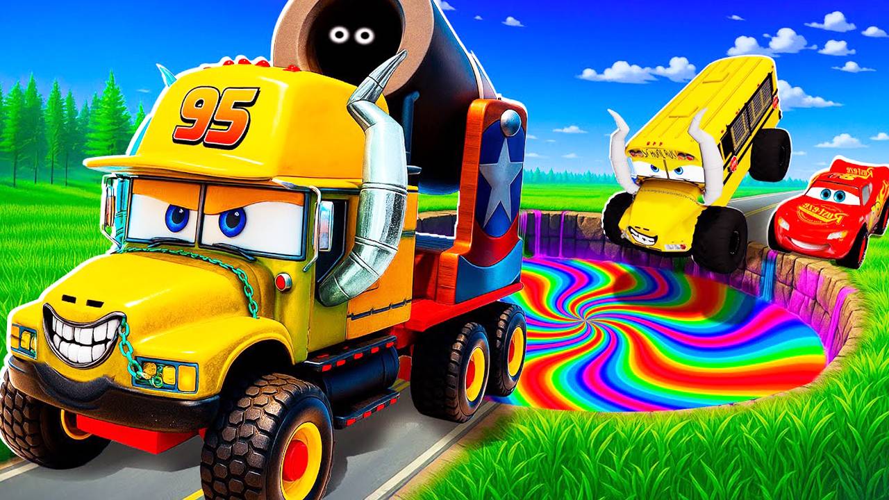 Мультики про машинки для детей. Молния Маккуин и Мэтр против автомобилей Pixar. Мультики для малышей смотреть онлайн