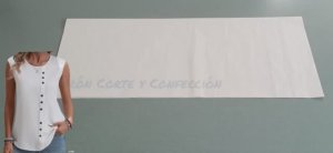 Кройка и шитье блузки без рукавов.