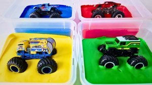 Мультик про машинки / учим цвета на английском языке / весёлый мультик монстр трак