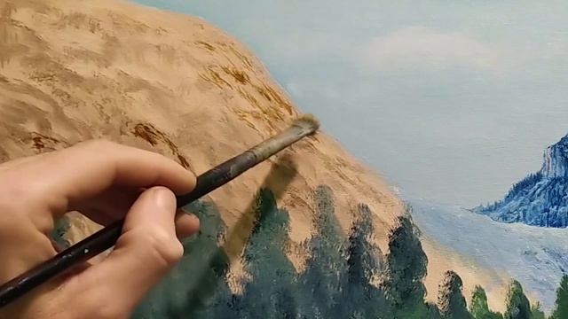 Как нарисовать горы |Как рисовать ели часть 1 Art горный пейзаж как нарисовать пейзаж смотреть онлайн