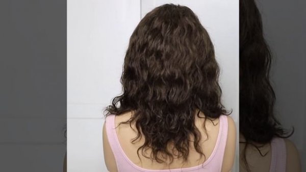 Длинный волнистый парик из натуральных волос Creative