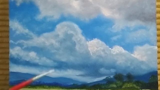 How to Draw Volumetric Realistic Clouds|How to draw a realistic sky|How to Draw Fluffy Clouds ❤ смотреть онлайн